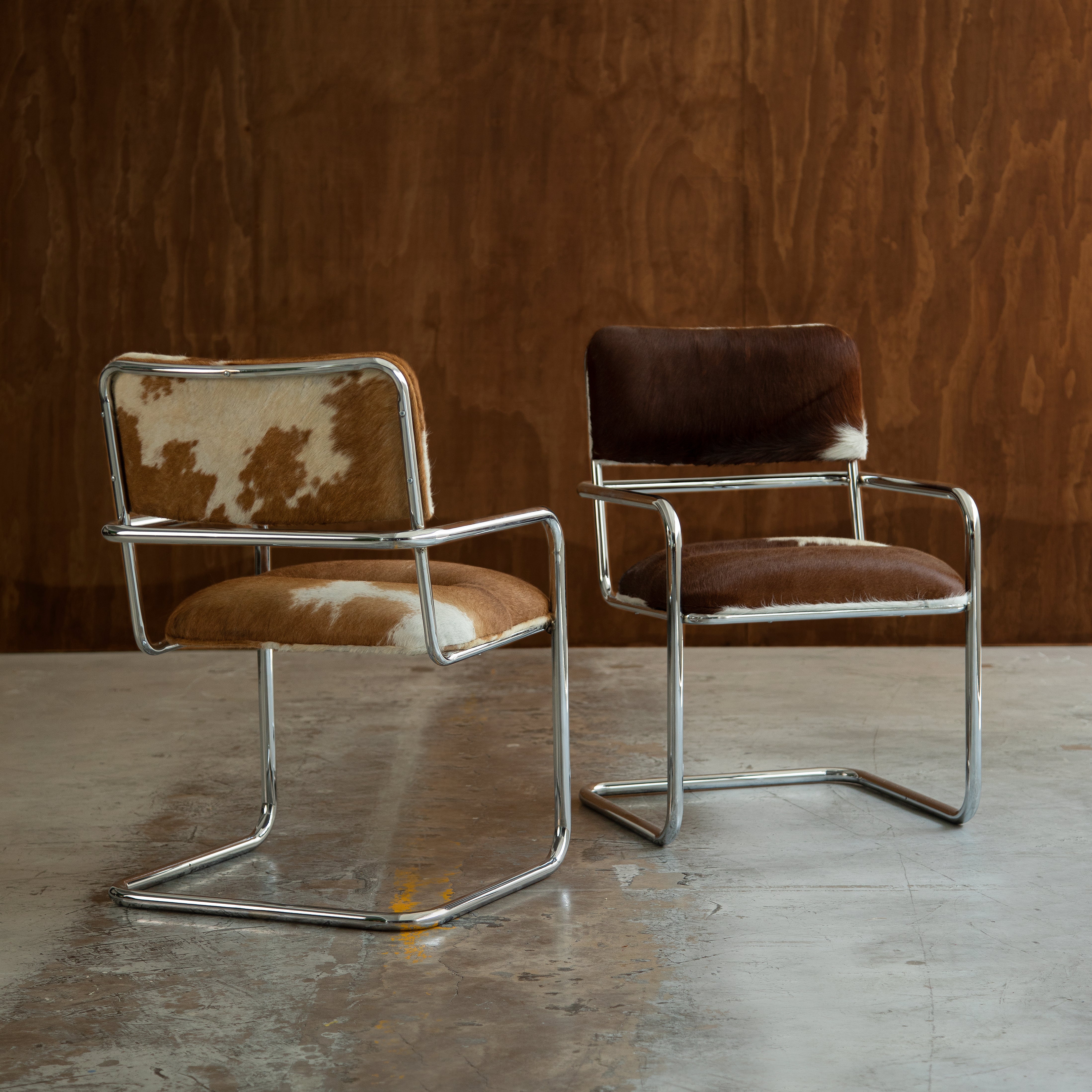 UPCYCLED CHAIR IN BRAZILIAN COWHIDE