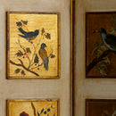 Vintage Bird and Flowers Folding Screen