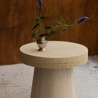 TULI SIDE TABLE TRAVERTINO