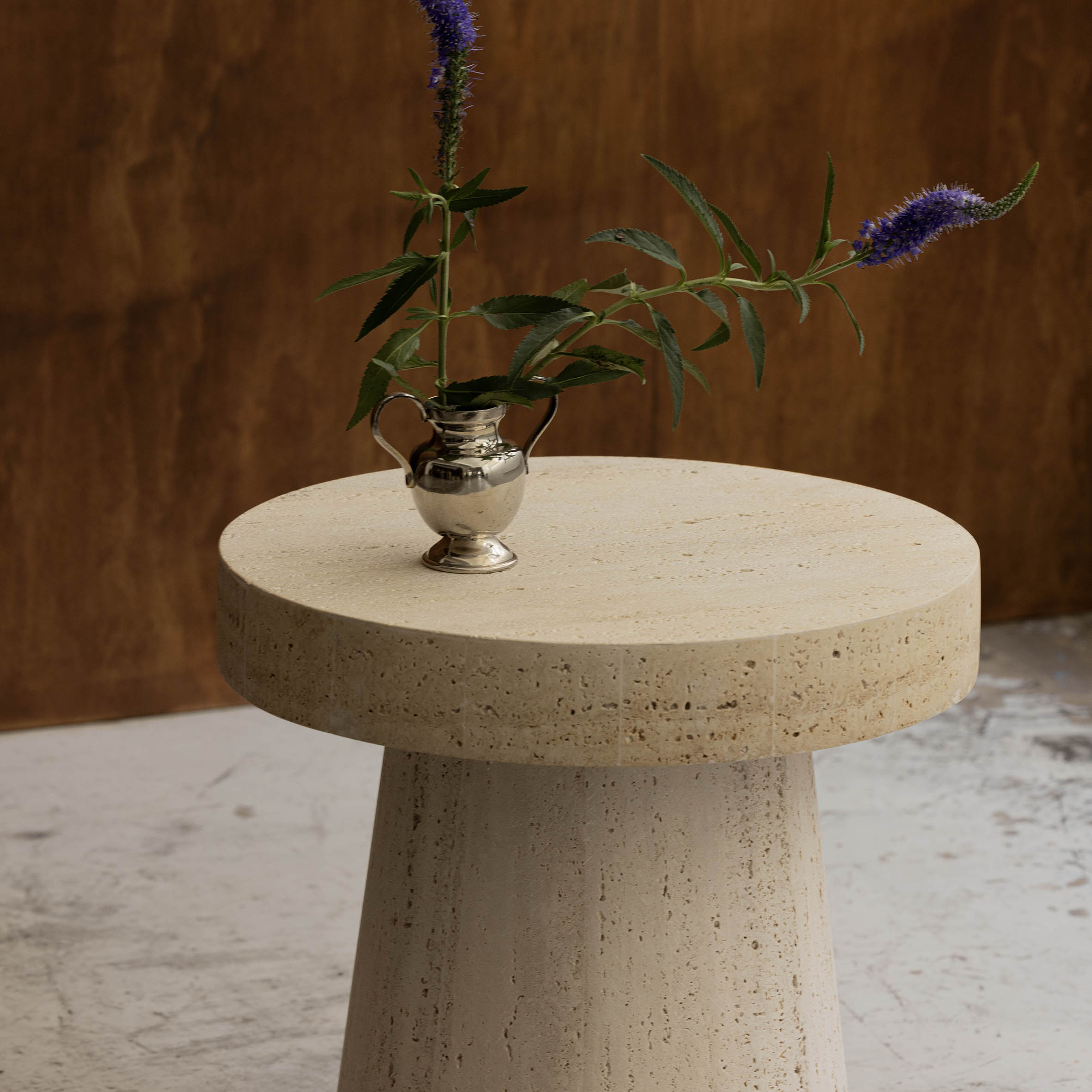 TULI SIDE TABLE TRAVERTINO