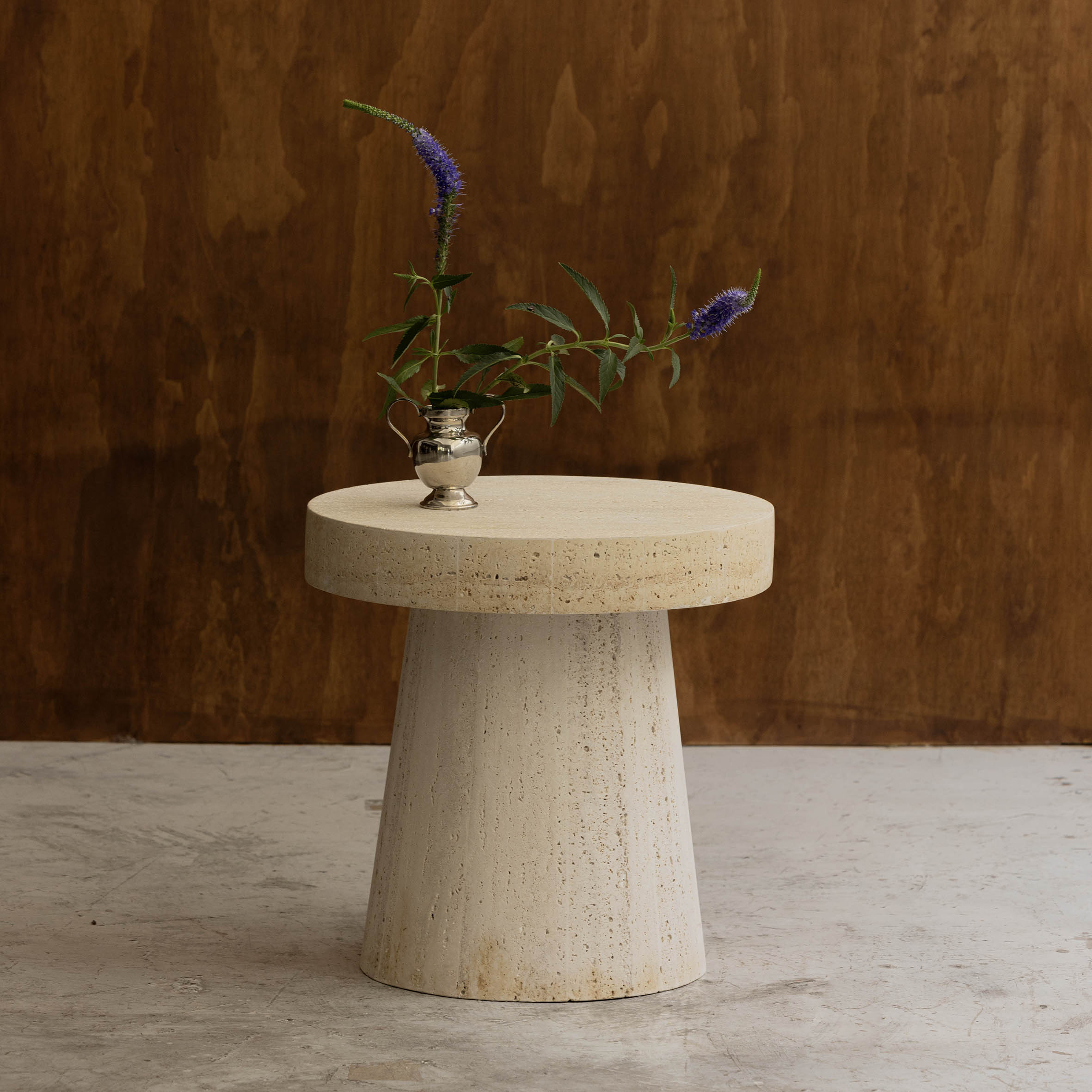 TULI SIDE TABLE TRAVERTINO