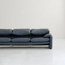 Maralunga sofa in leather by Vico Magistretti for Cassina. Italy 1970s.
