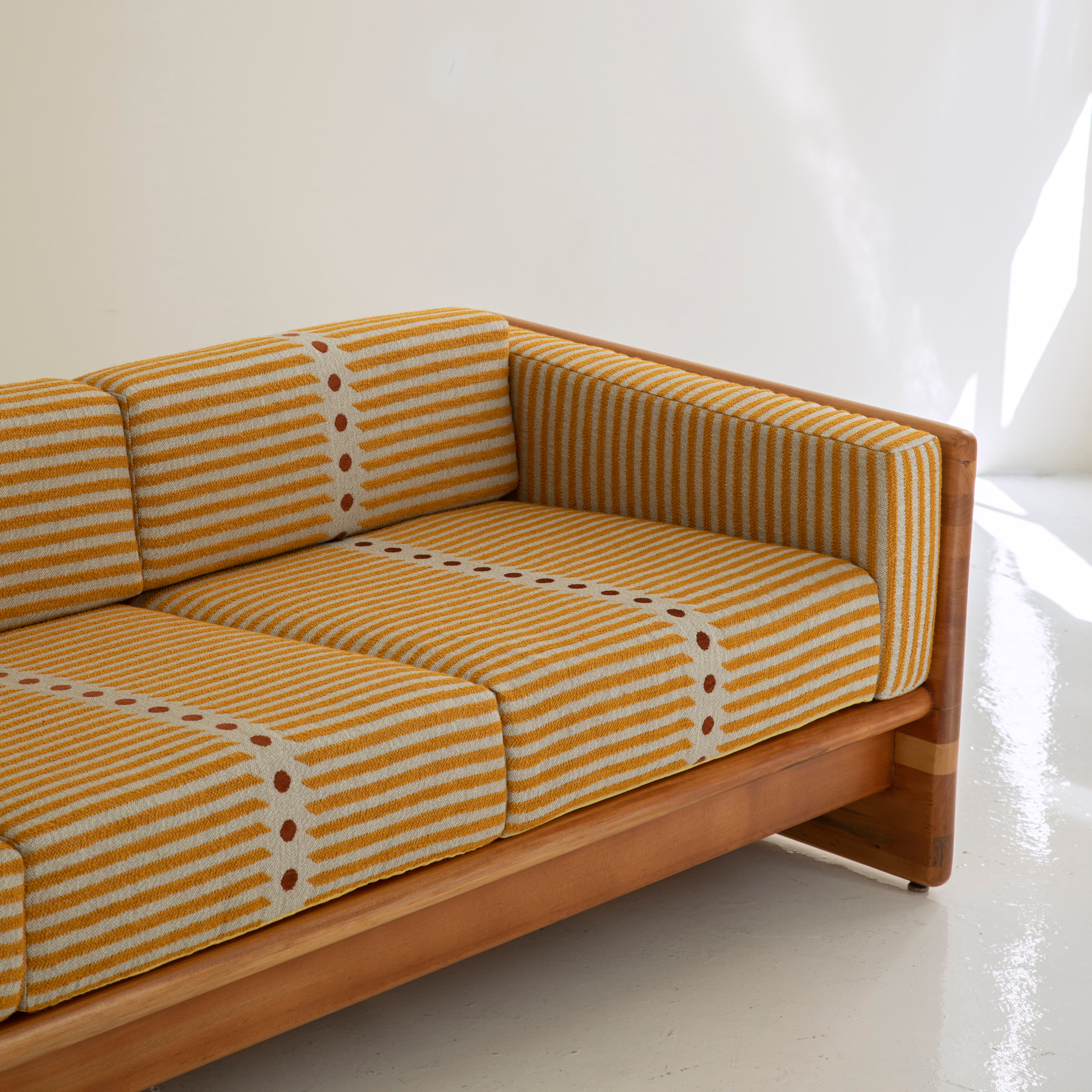 Solid Wood Sofa — OIA Fabric by Nobilis Paris