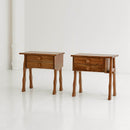 Nightstands in solid cedar wood.