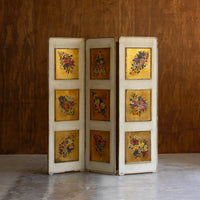 Vintage Bird and Flowers Folding Screen