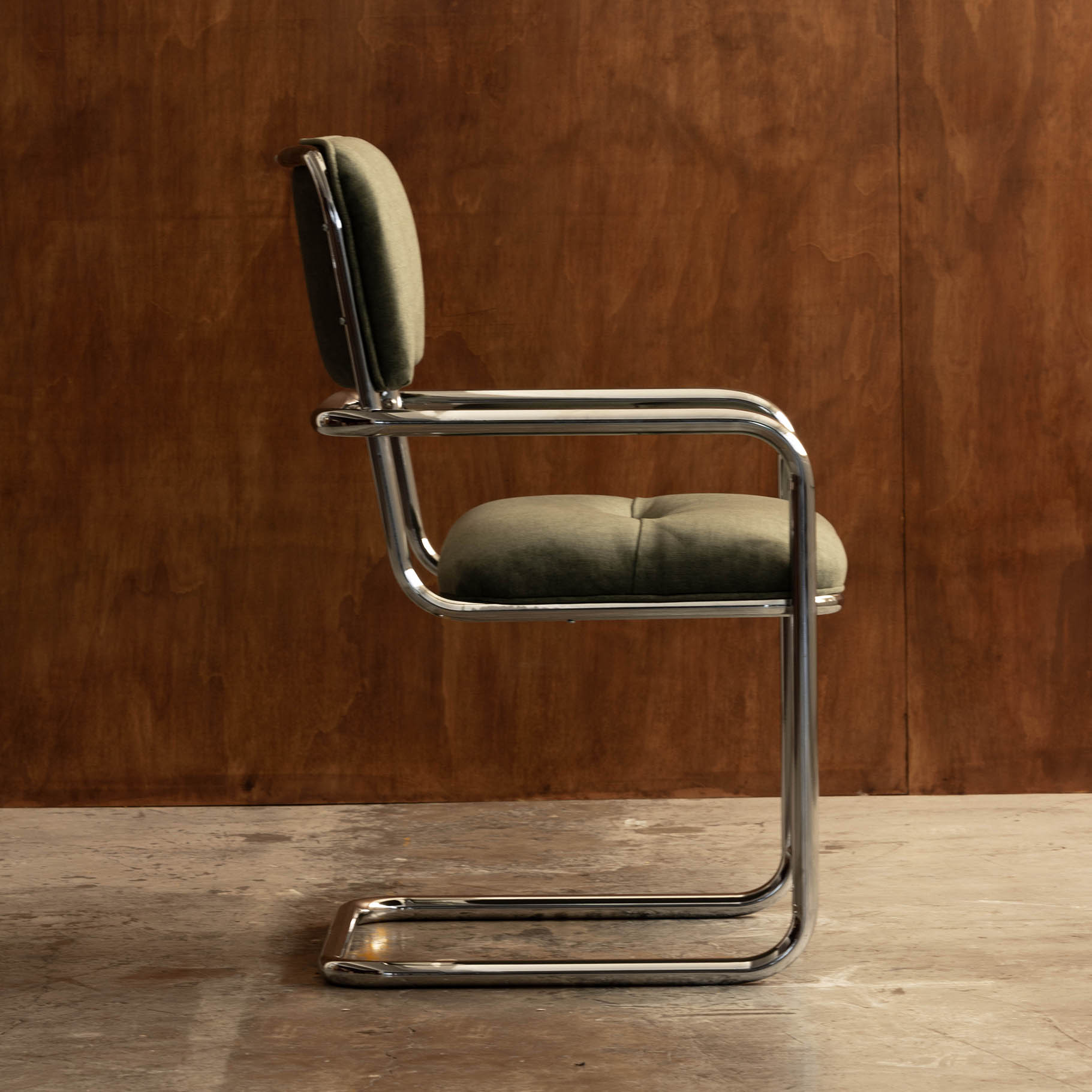 Vintage Chrome Cantilever Chair