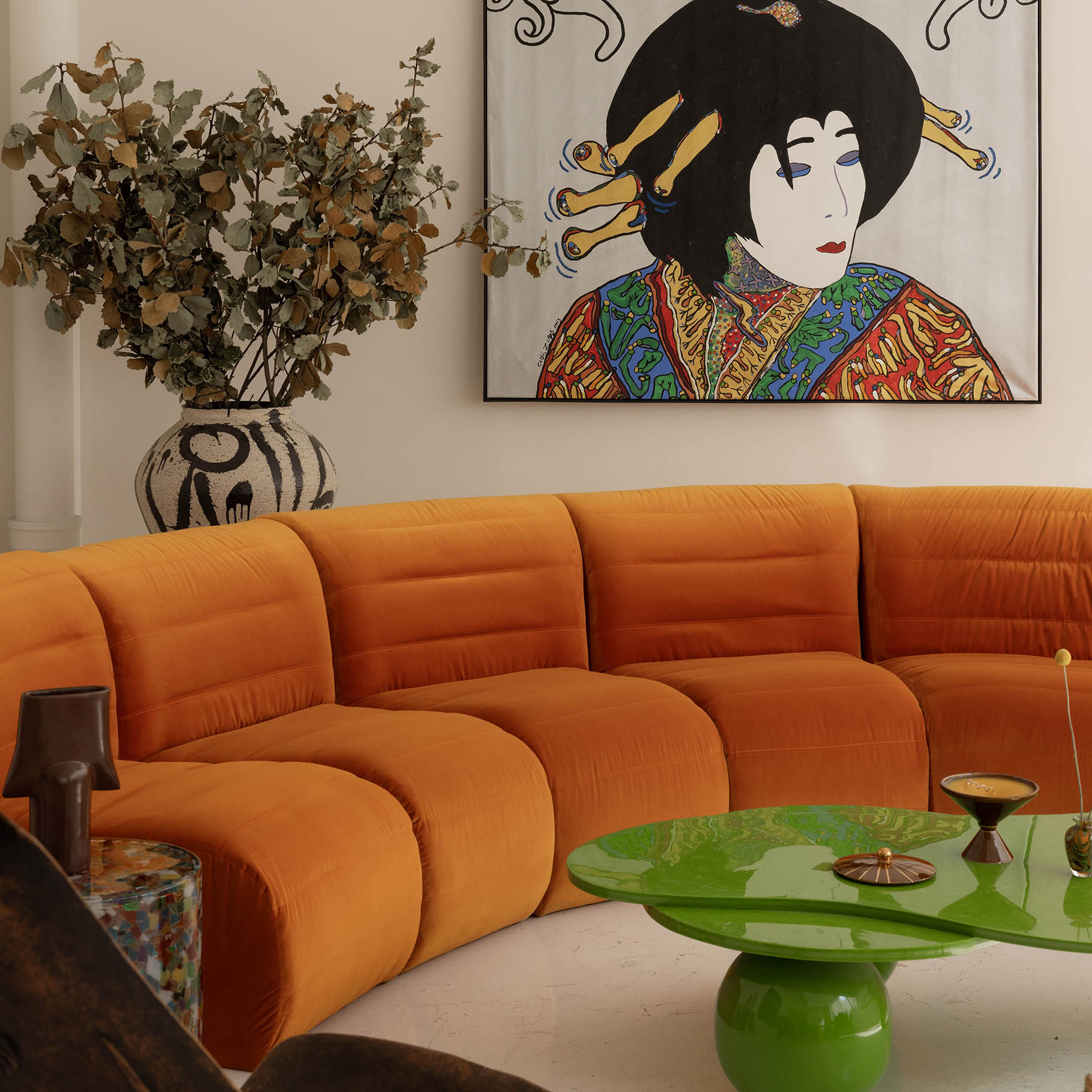 LOUNGE MARÁN  VELVET (7 modular pieces)