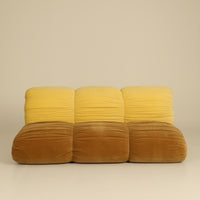 TWO-TONE PLEATED SOFA