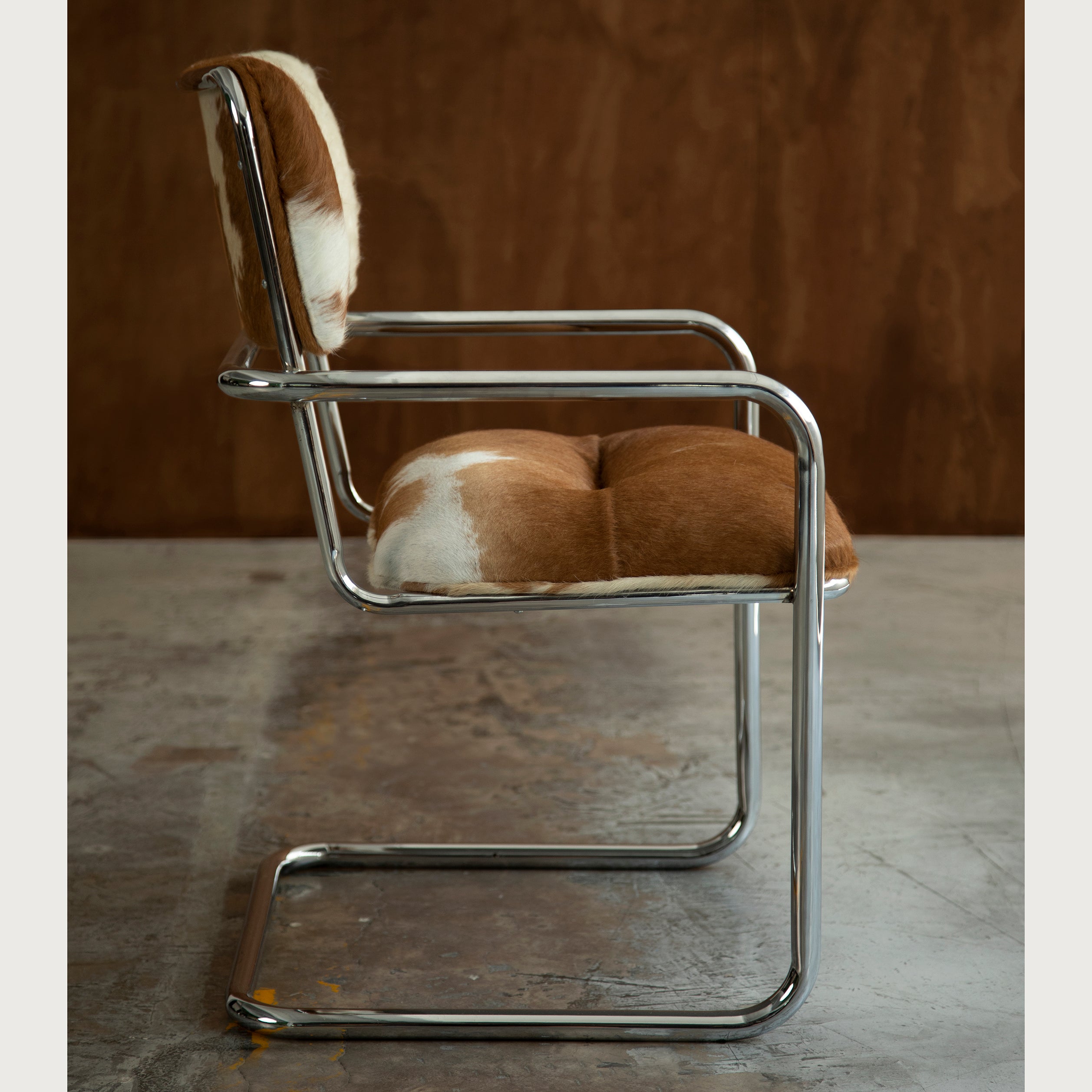 UPCYCLED CHAIR IN BRAZILIAN COWHIDE