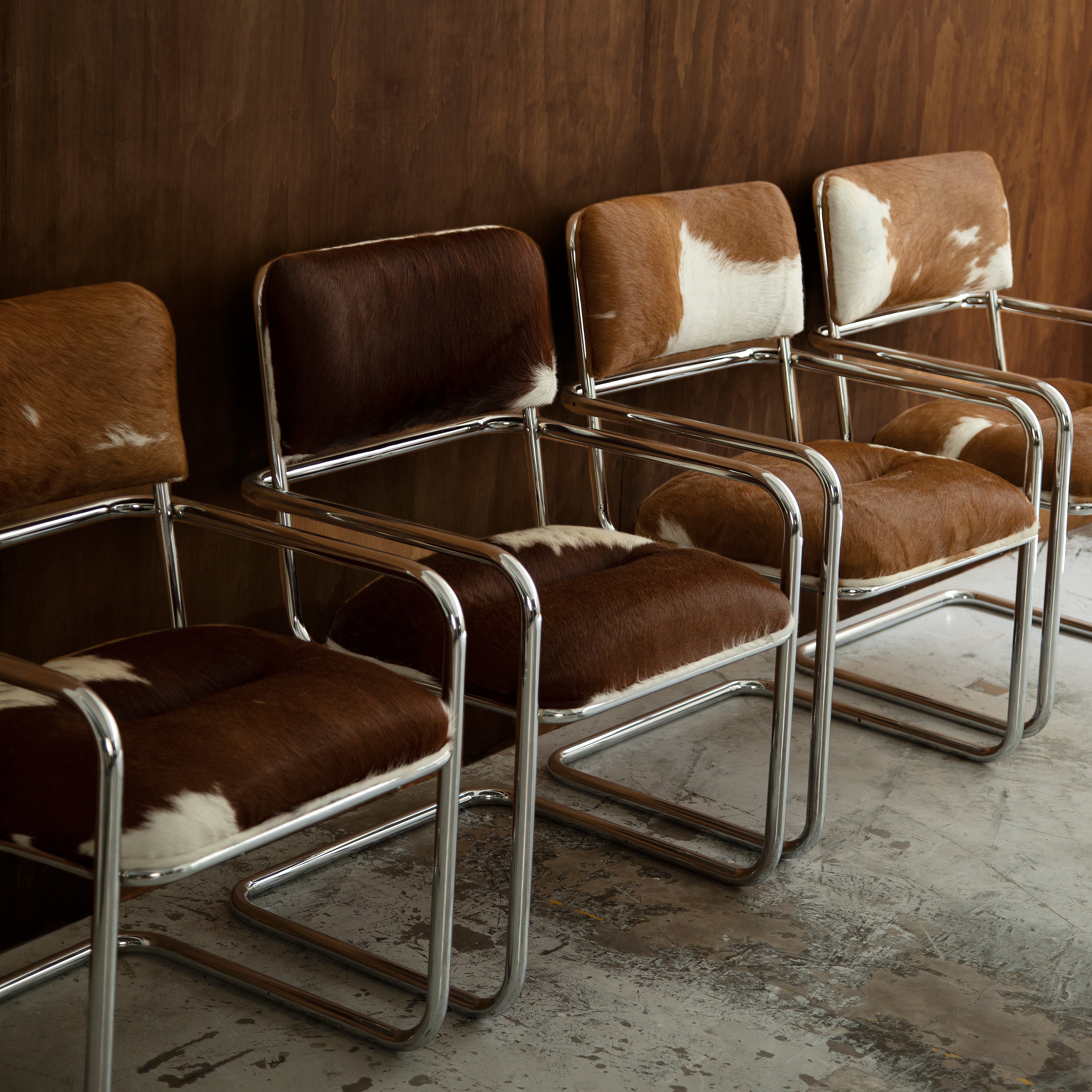 UPCYCLED CHAIR IN BRAZILIAN COWHIDE