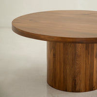 Vintage Round Pedestal Dining Table