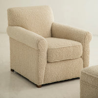 Vintage Armchair & Ottoman Set