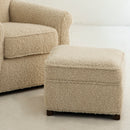 Vintage Armchair & Ottoman Set
