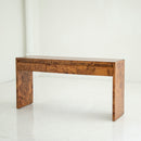 Vintage Burl Wood Console