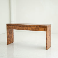 Vintage Burl Wood Console