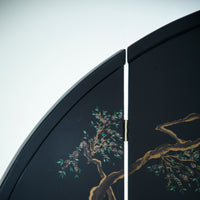 Vintage Hand-Painted Folding Screen