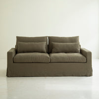 Mon No. 3 Sofa – Natural Linen & Feather