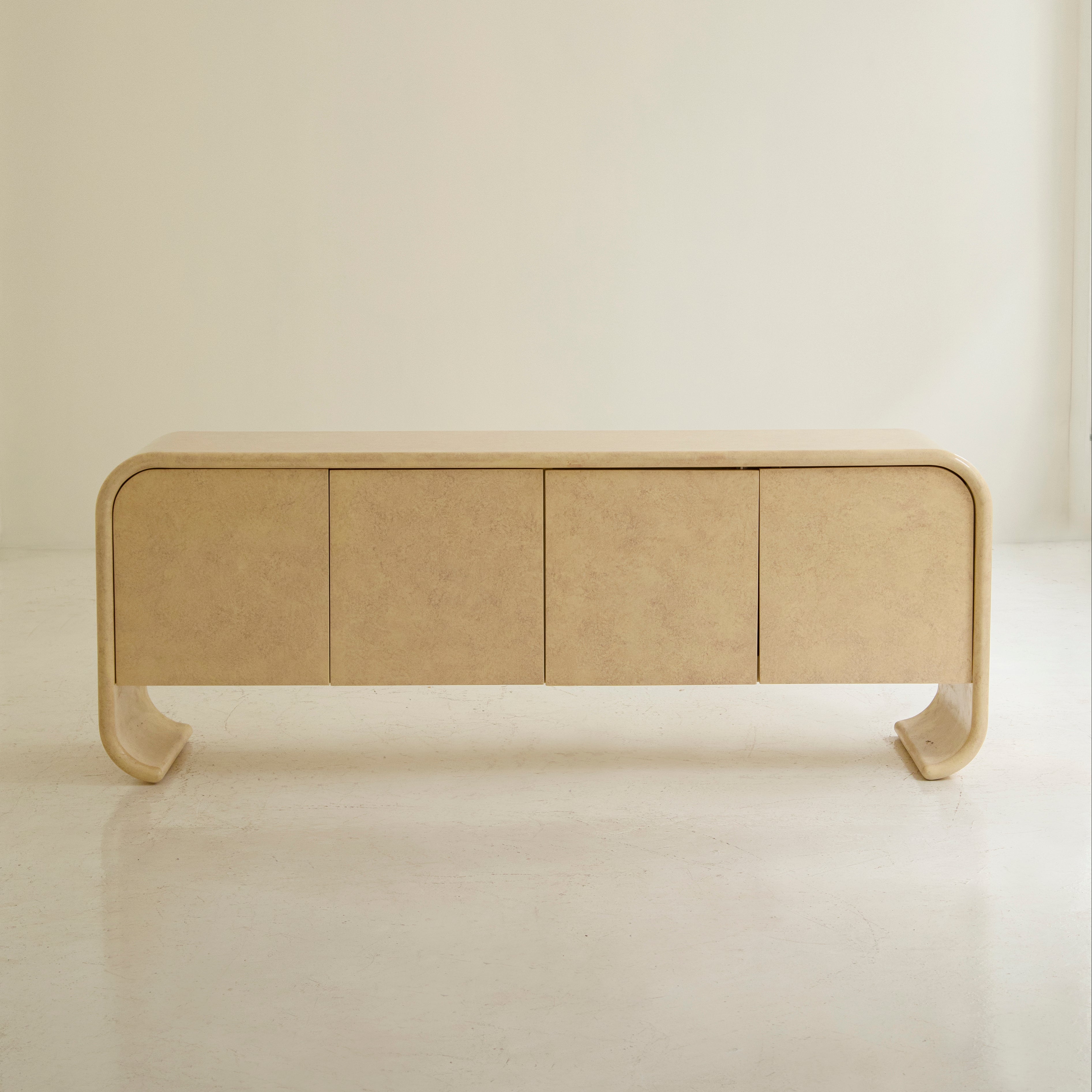 Vintage Goatskin Credenza