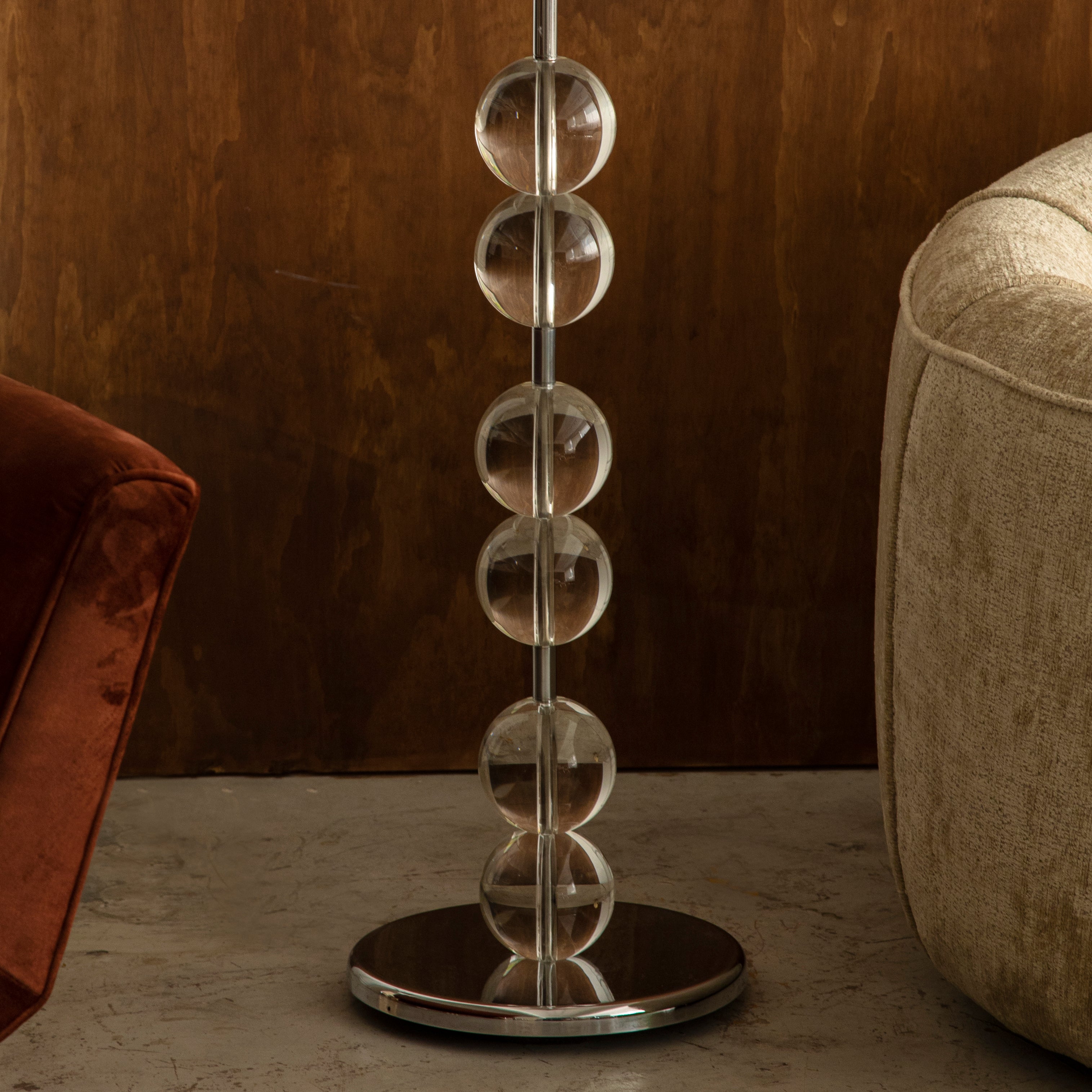 Vintage Crystal Floor Lamp