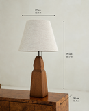 Vintage Wood Table Lamp